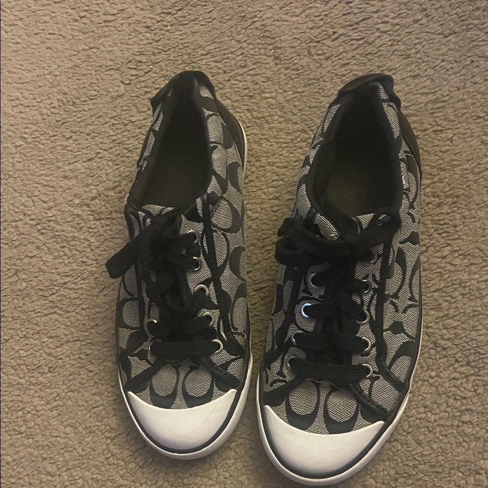 Coach Black and Gray Athletic Shoes